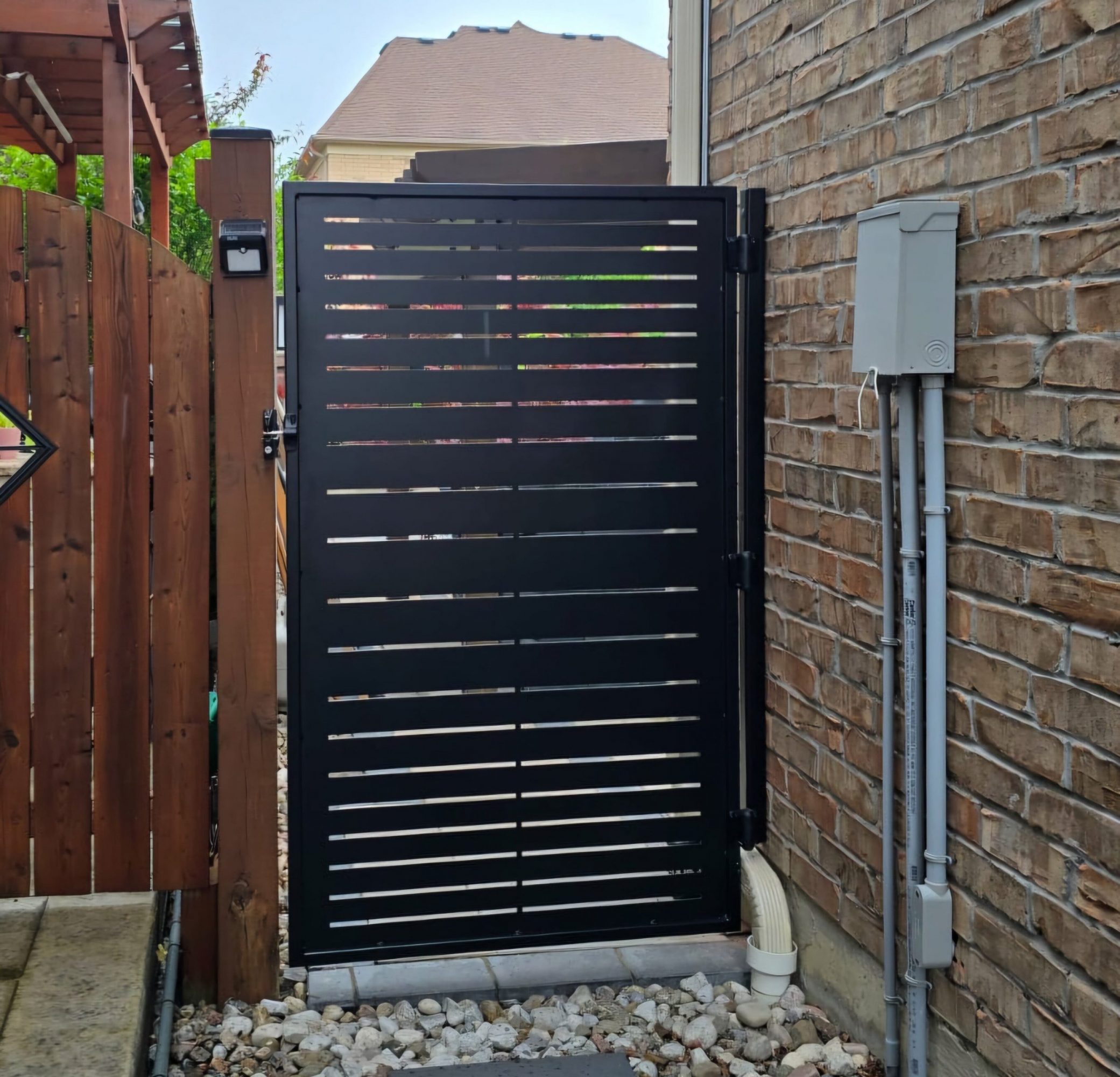 lasercut metal metal privacy screen