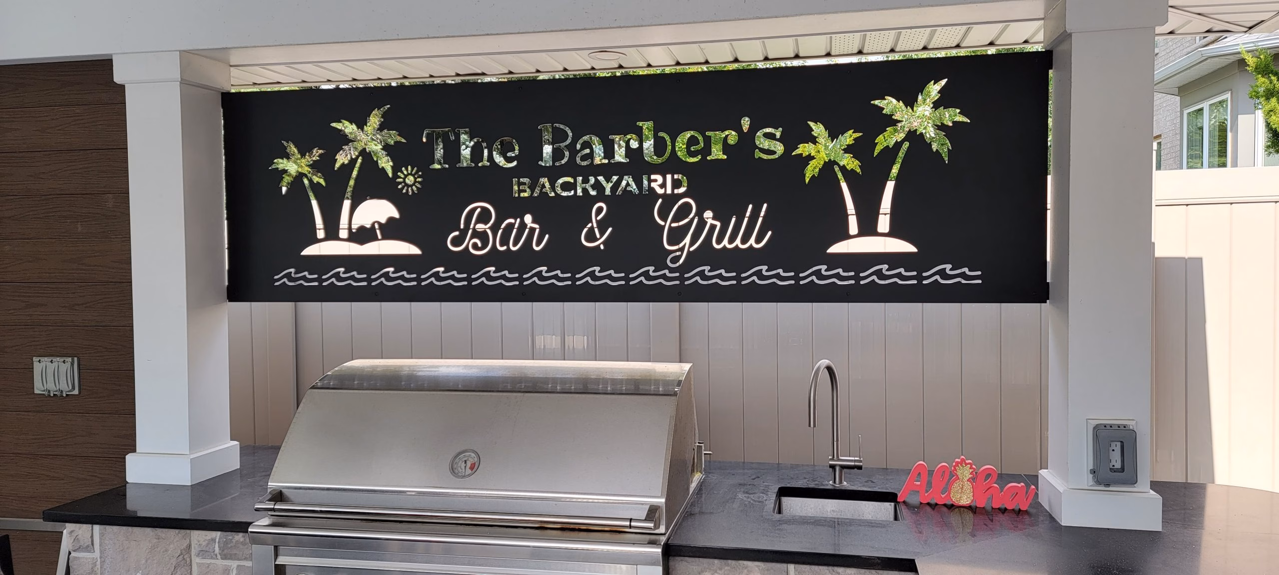 lasercut metal metal privacy screen