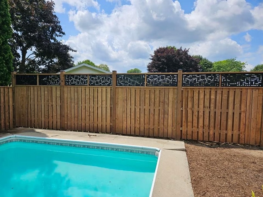 lasercut metal metal privacy screen