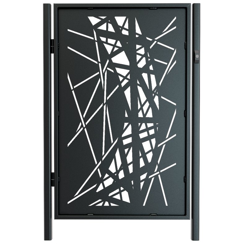 Laser cut gate design