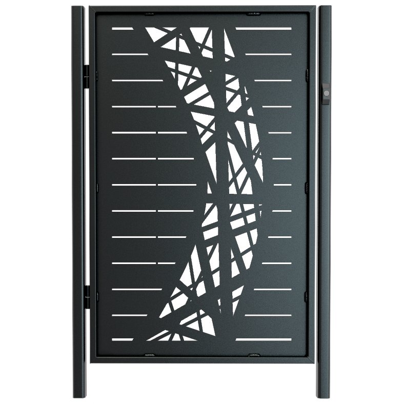 Laser cut gate design