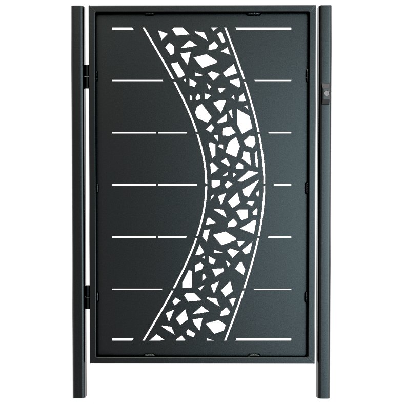 Laser cut gate design