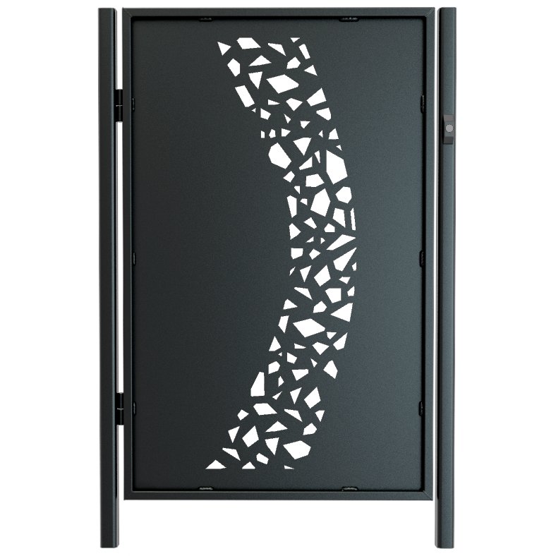 Laser cut gate design