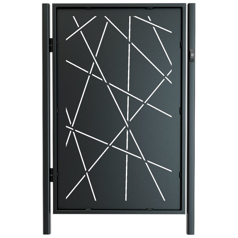 Laser cut gate design