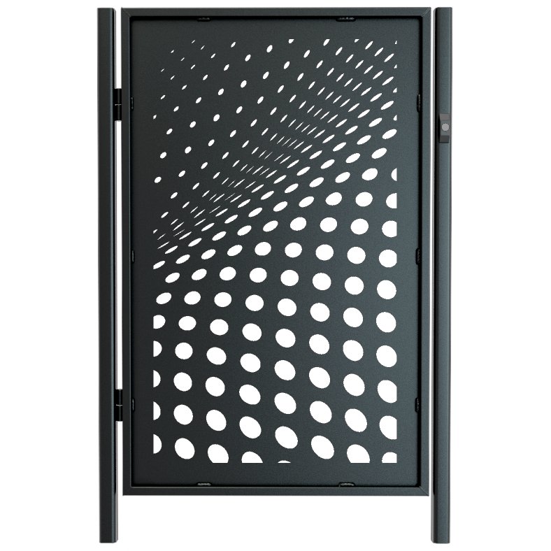 Laser cut gate design