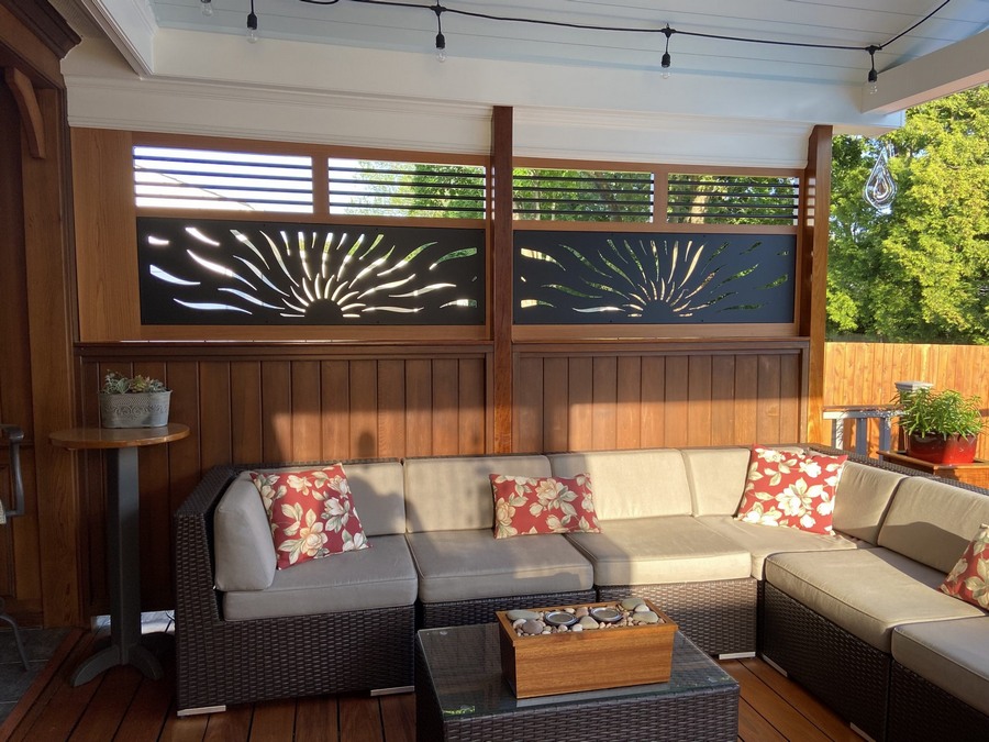 lasercut metal metal screen panel