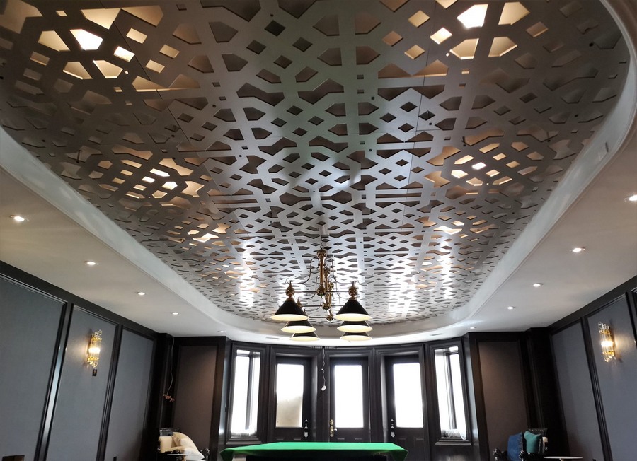 lasercut metal outdoor privacy screen