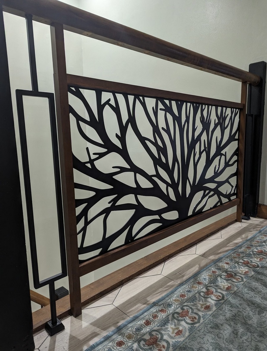 lasercut metal decorative metal fence