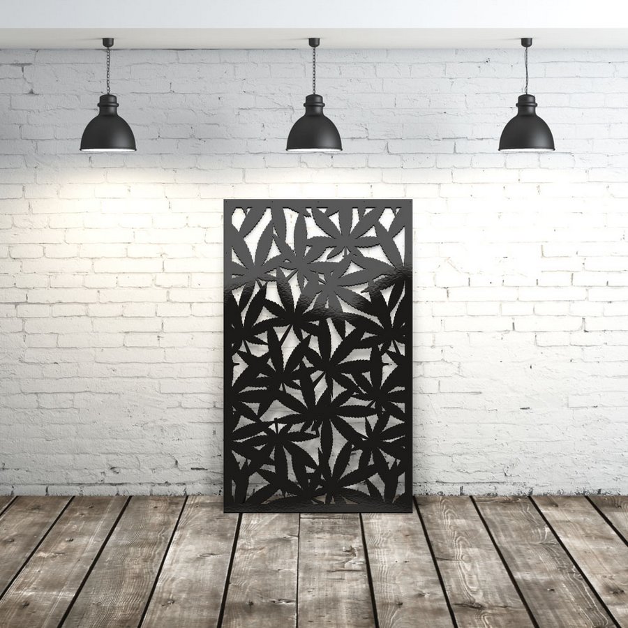 Privacy Screen Marihuana Leaves