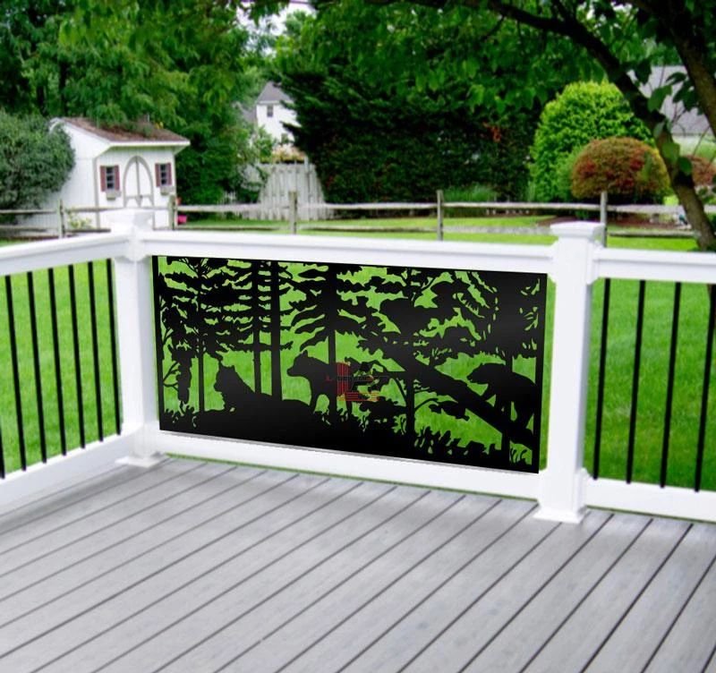 Privacy Screen Bear and Wolfs