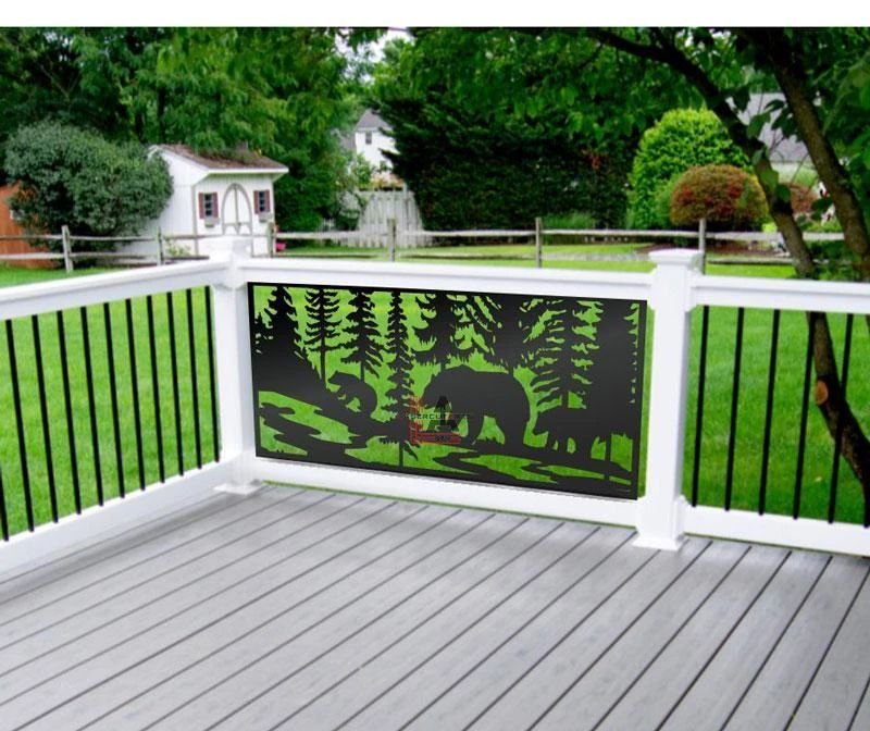 Privacy Screen Bear Family