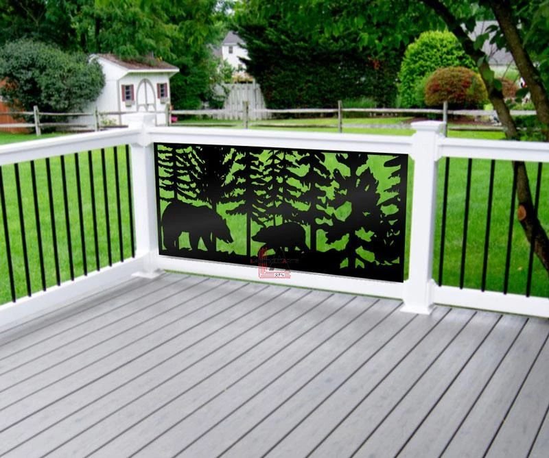 Privacy Screen Bear Mom and Cub