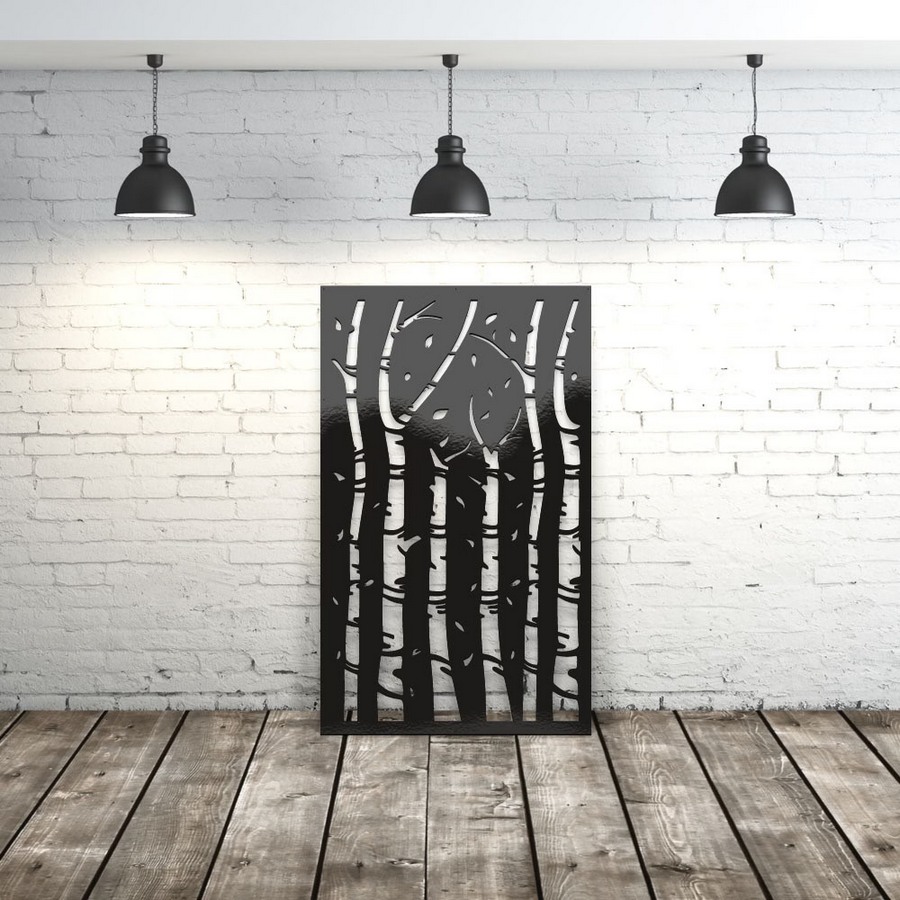 lasercut metal metal privacy screen