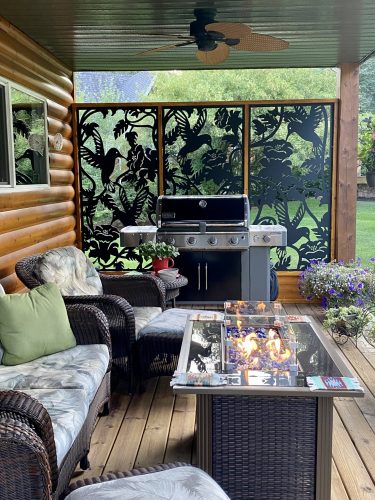 Hummingbird 3 panels