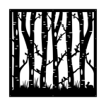 Birch Forest 1 30×30 Birch Forest 1 30x30