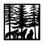 Wildlife Wolves 30×30 Wildlife Wolves 30x30