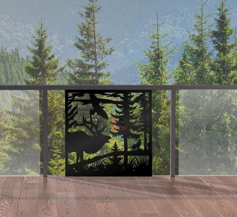 Privacy Screen Forest Animals