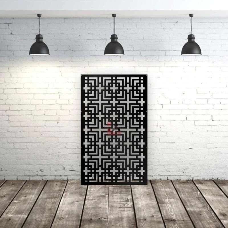 Privacy Screen Geometric Square Pattern Style 4