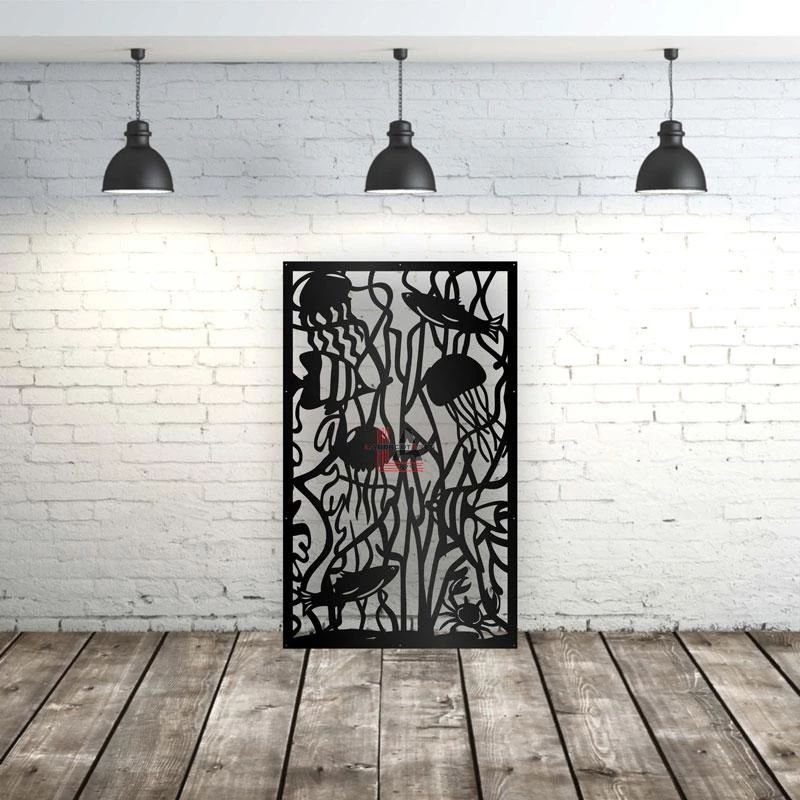 Privacy Screen Ocean Life Panel Style 2