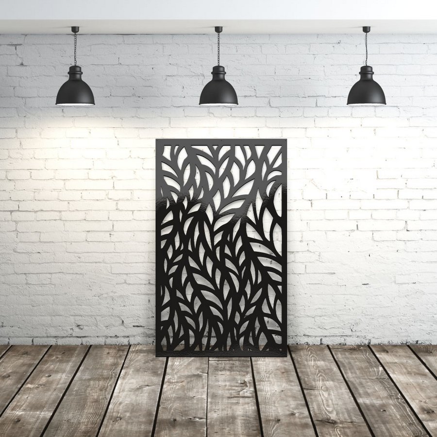 Privacy Screen Wavy Leaves