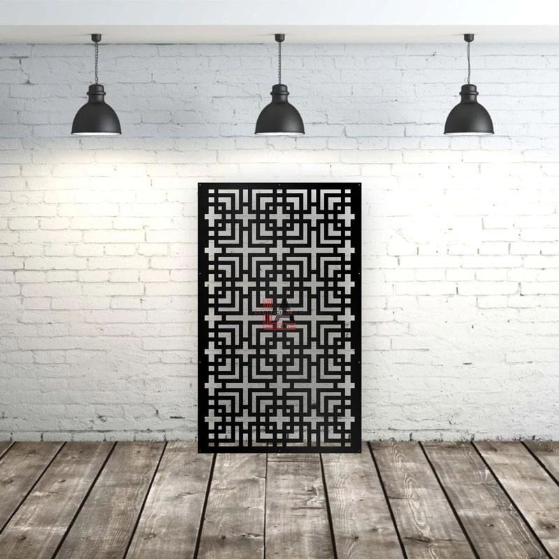 Privacy Screen Geometric Square Pattern Style 4 - Decorative Screen Panels, Geometric privacy Privacy Screen Geometric Square Pattern Style 4