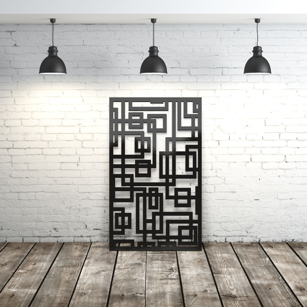 Privacy Screen Squares - Decorative Screen Panels, Geometric privacy Privacy Screen Squares