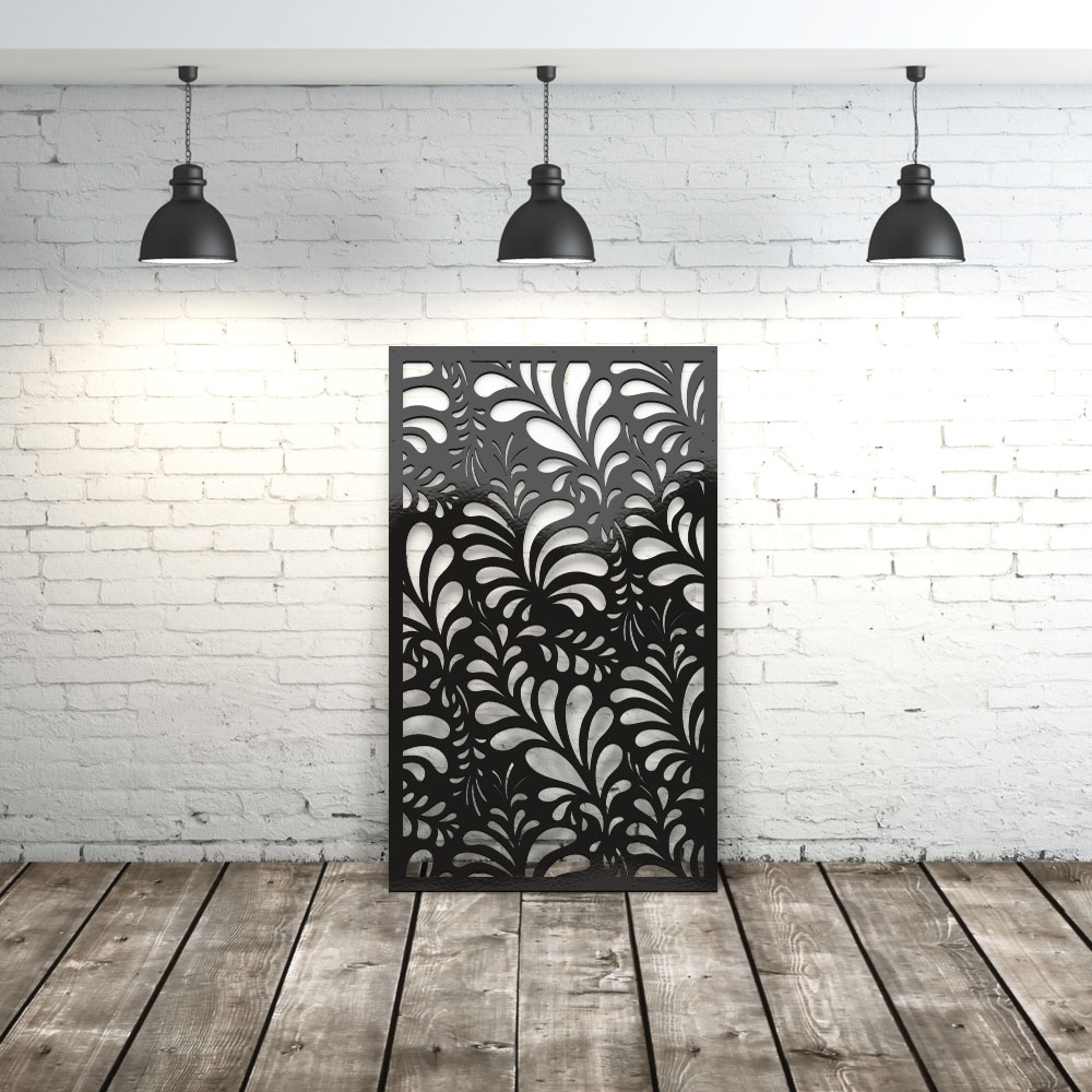 Privacy Screen Fern Leaves - Decorative Screen Panels, Trees and leaves privacy Privacy Screen Fern Leaves