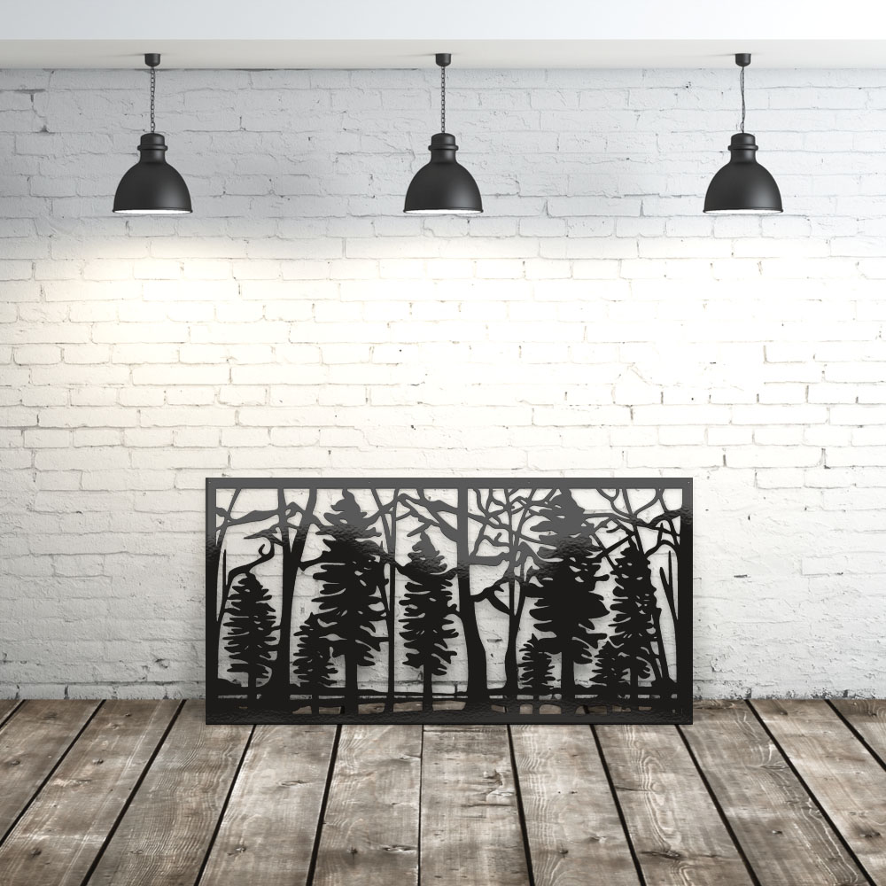 Privacy Screen Pine Trees - Decorative Screen Panels, t5, Trees and leaves privacy Privacy Screen Pine Trees