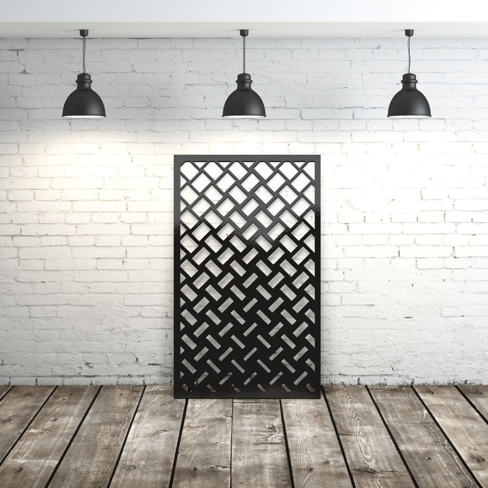Privacy Screen Faded Blocks - Decorative Screen Panels, Geometric privacy Privacy Screen Faded Blocks