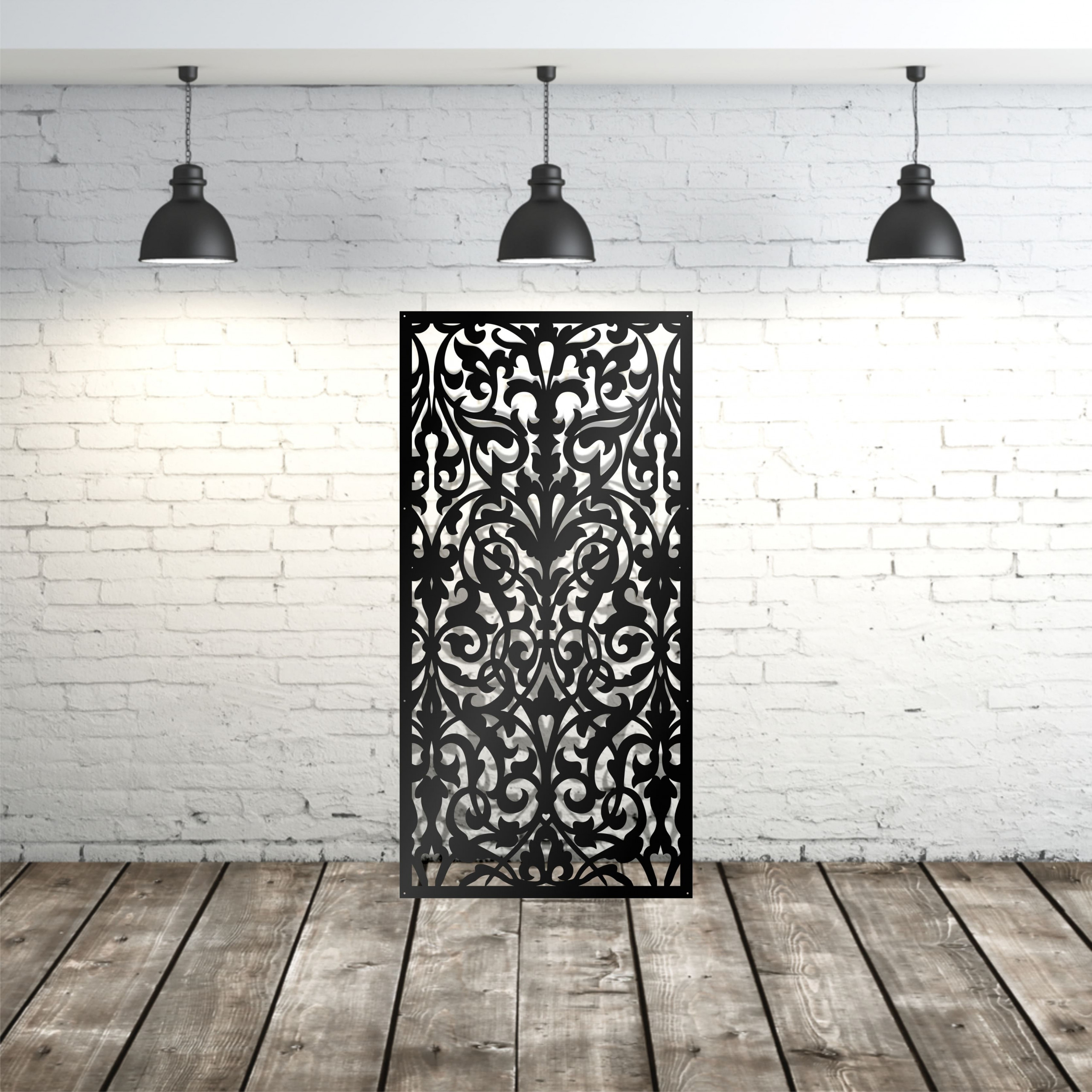 Privacy Screen Floral Fountain - Decorative Screen Panels, Floral privacy, t5 Privacy Screen Floral Fountain